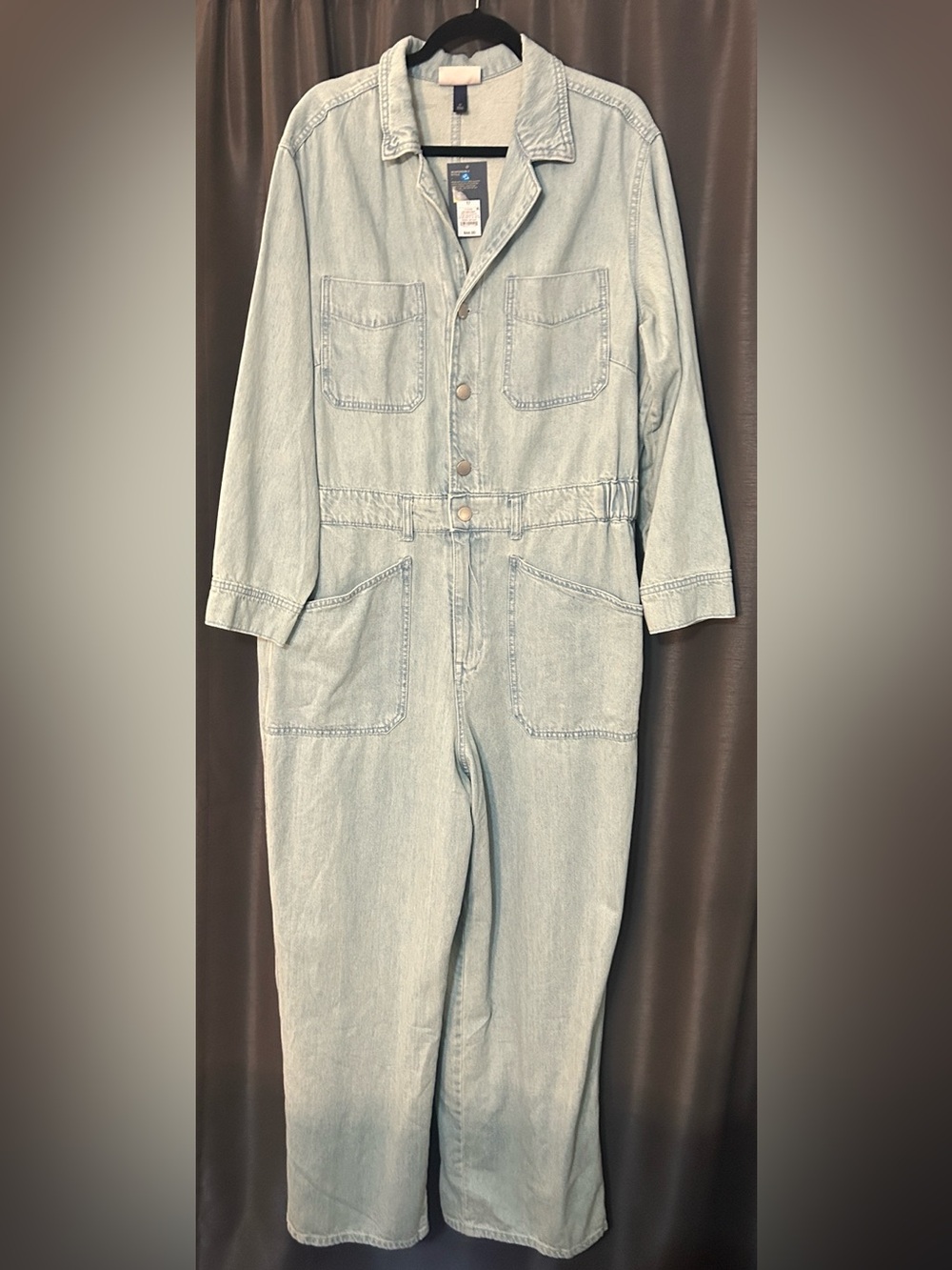Universal Thread Light Wash Denim Jumpsuit